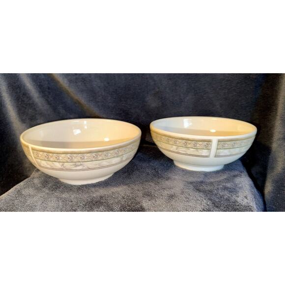 Johnson Brothers Enchanted Garden Fruit Saucer Bowl England Violet Pansy Lot 2 - Picture 4 of 8